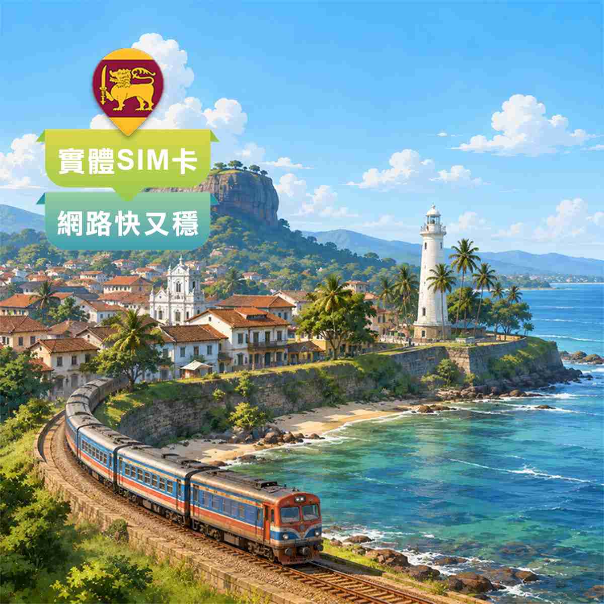 斯里蘭卡SIM卡｜上網快又穩｜旅遊渡假首選