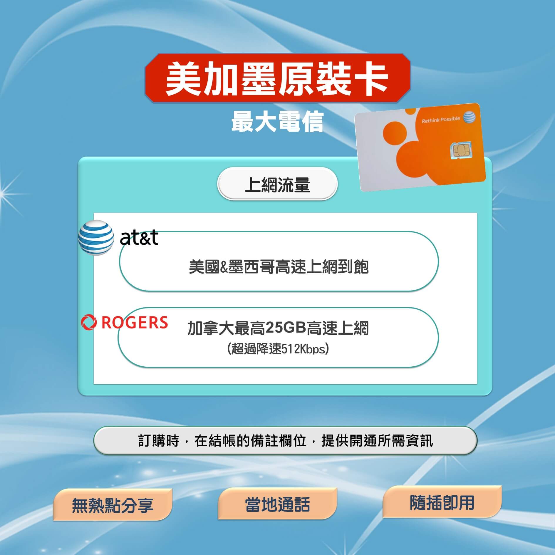 【加拿大上網卡含通話】第一大電信 Rogers 訊號網路 快又穩