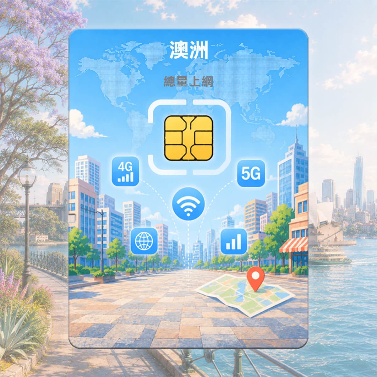 【澳洲上網卡】OPTUS 5G訊號網路 隨插即用