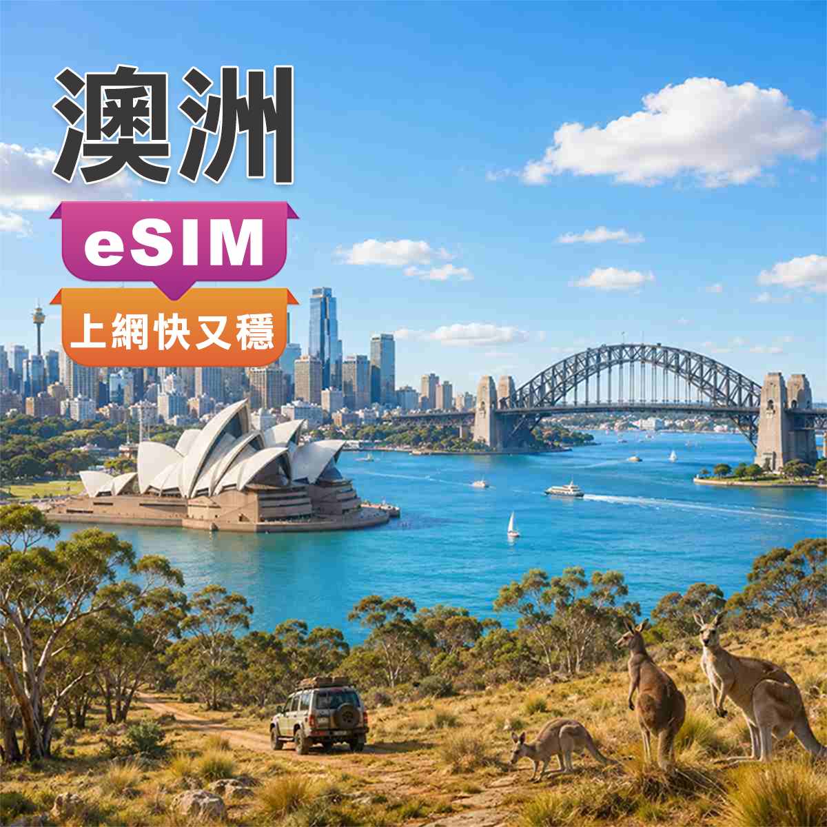 澳洲eSIM｜OPTUS訊號網路｜上網吃到飽