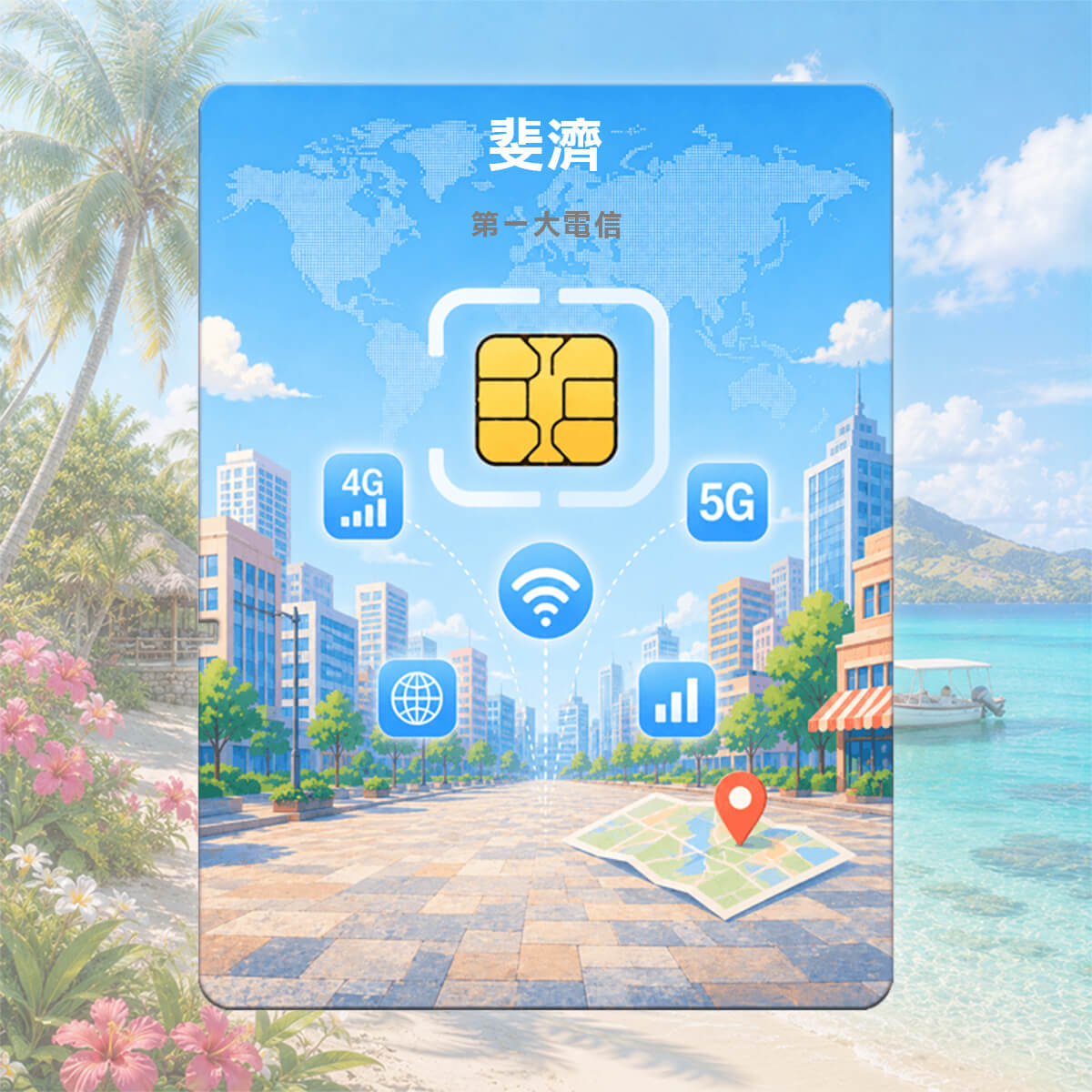 【斐濟上網卡】樂活渡假上網首選 高速上網SIM卡