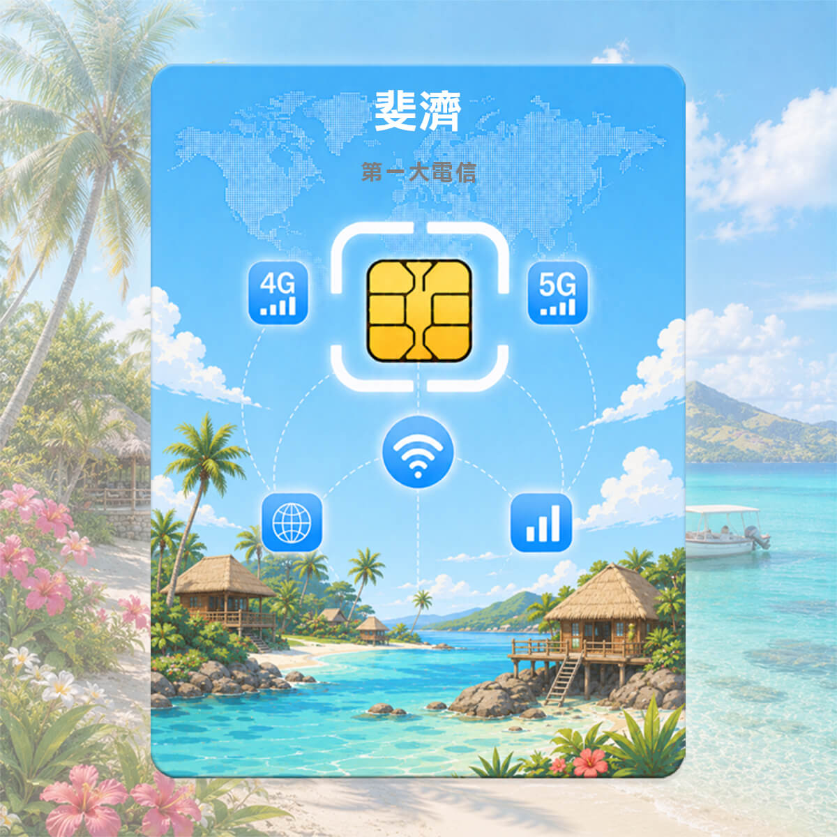 斐濟SIM卡｜Vodafone訊號網路｜高速上網