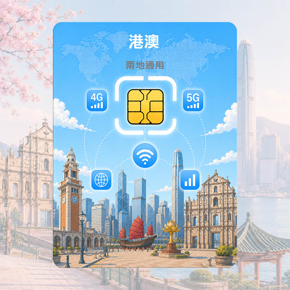 【港澳上網卡】香港、澳門 兩地通用，高速上網SIM卡
