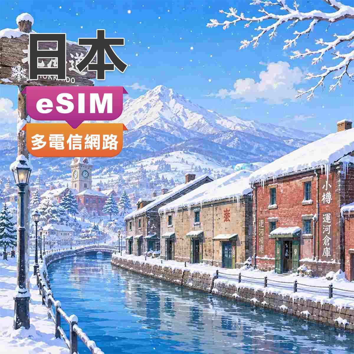日本eSIM｜雙電信docomo、KDDI網路｜上網吃到飽