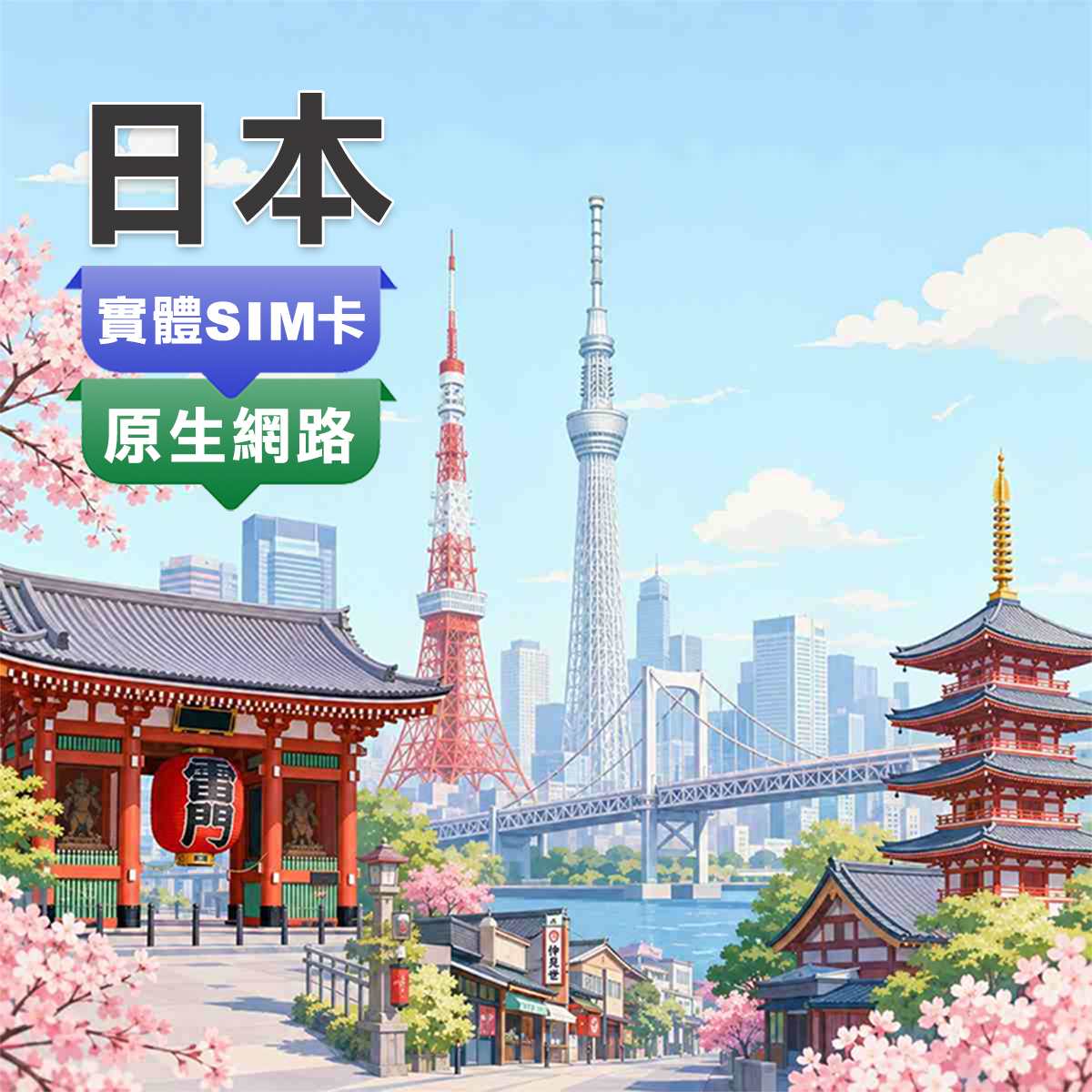 日本SIM卡｜SoftBank、IIJ(docomo)原生網路｜上網吃到飽