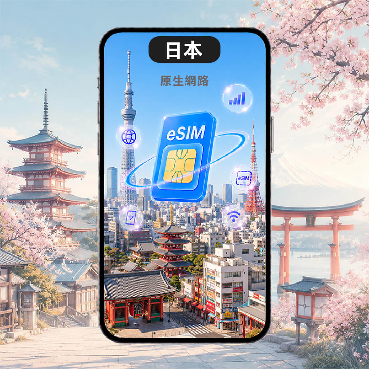 【日本原生網路上網 eSIM】SoftBank / IIJ(docomo)電信網路 高速eSIM上網
