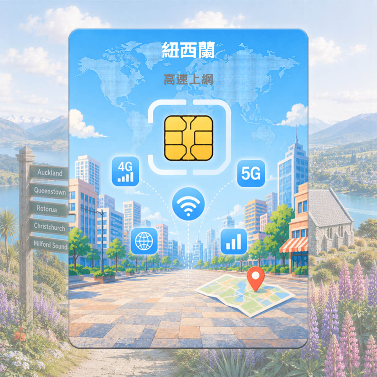 【紐西蘭上網卡】Spark 訊號網路 高速上網SIM卡