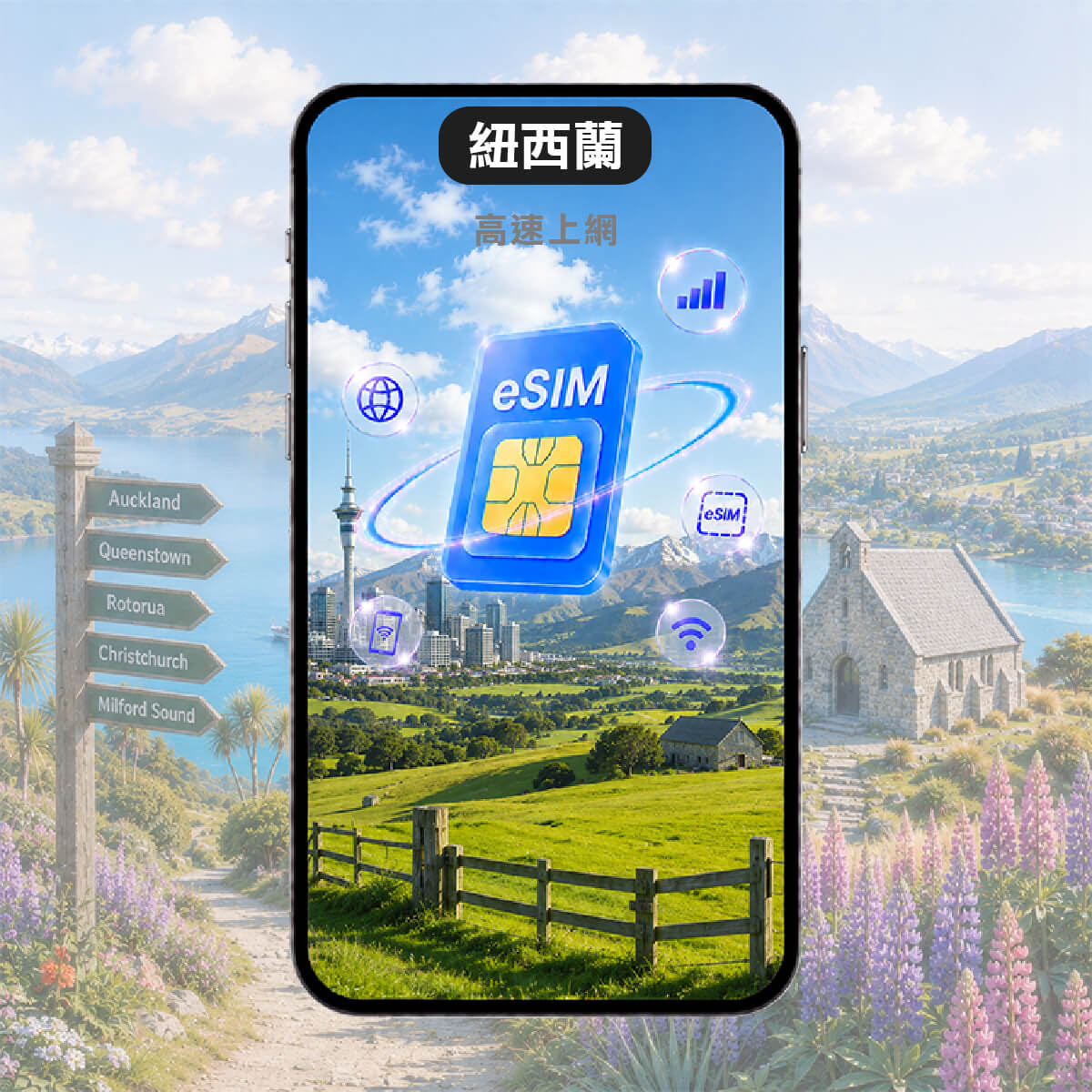 【紐西蘭上網eSIM】SPARK第一大電信網路 高速eSIM上網