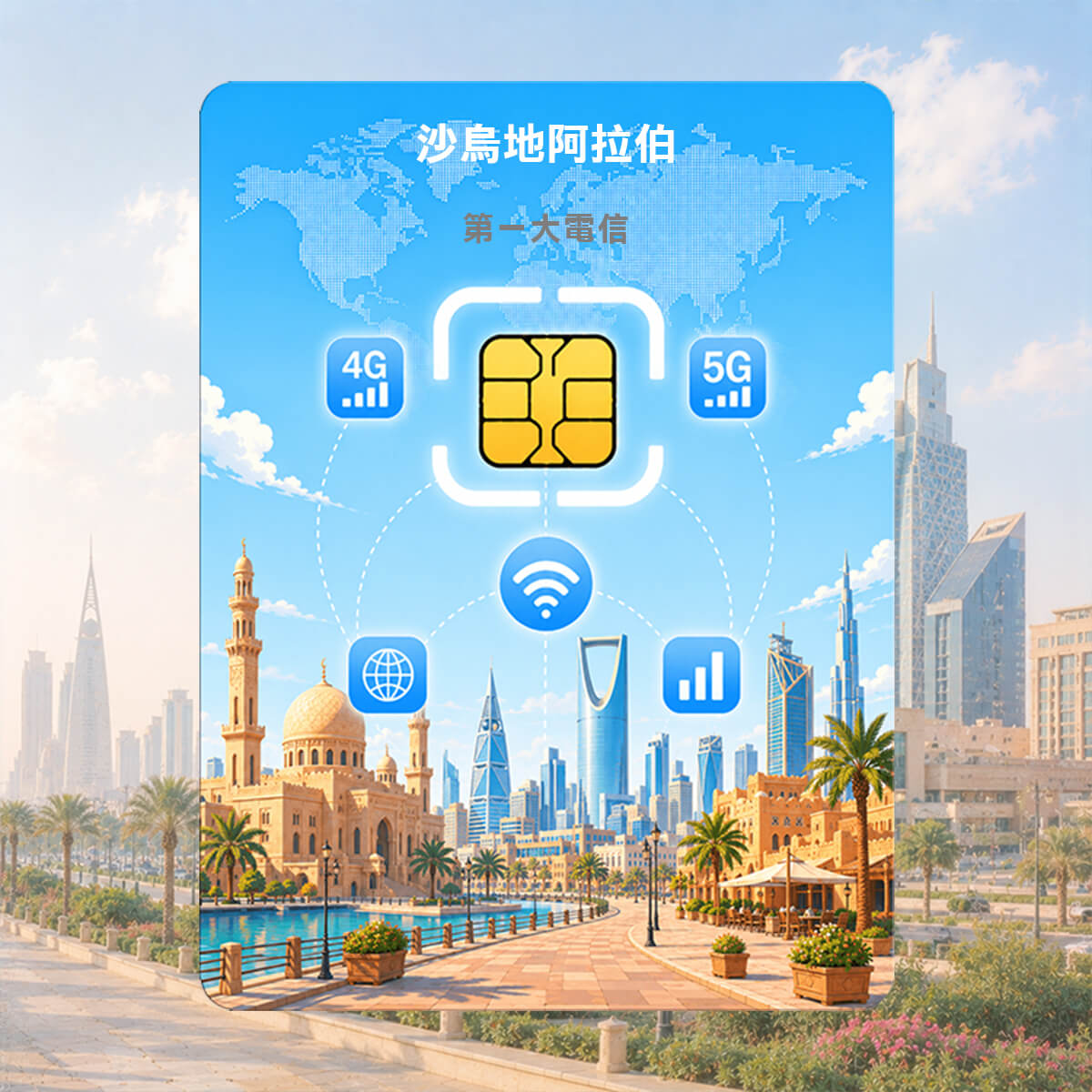 【沙烏地阿拉伯上網卡】沙烏地阿拉伯 沙特 高速上網SIM卡