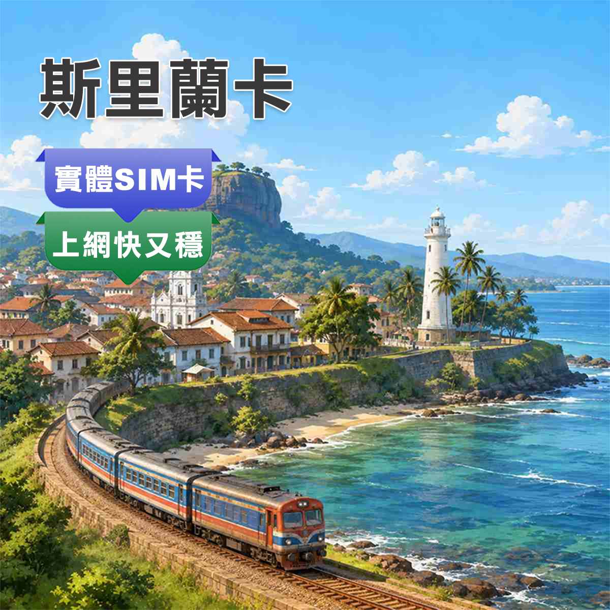 斯里蘭卡SIM卡｜上網快又穩｜旅遊渡假首選