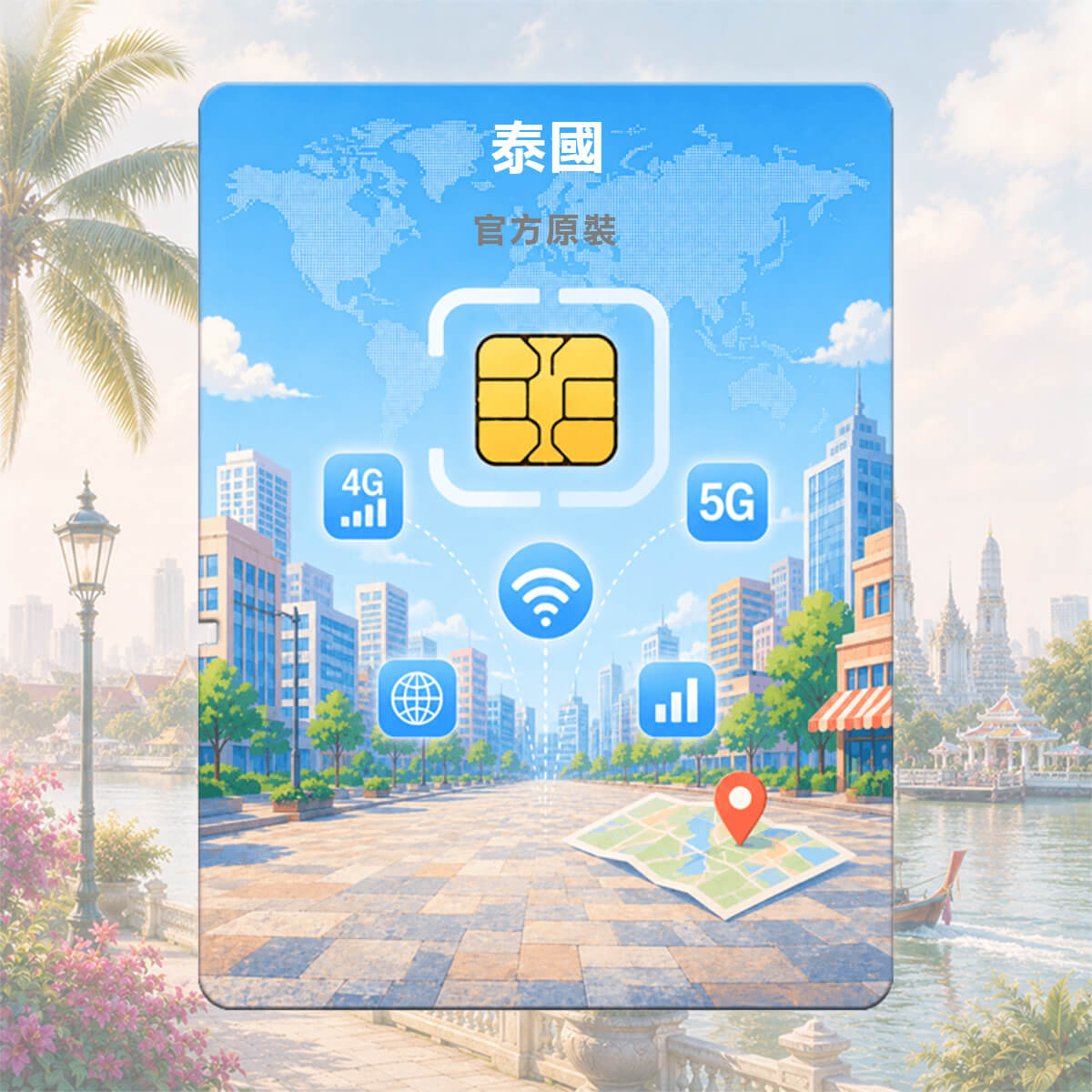 【泰國上網卡】原生網路 最高CP值 5G高速上網SIM卡