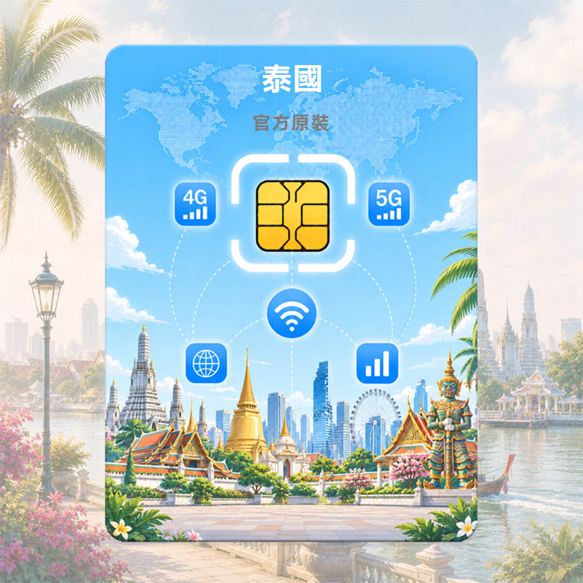 【泰國上網卡】原生網路 最高CP值 5G高速上網SIM卡